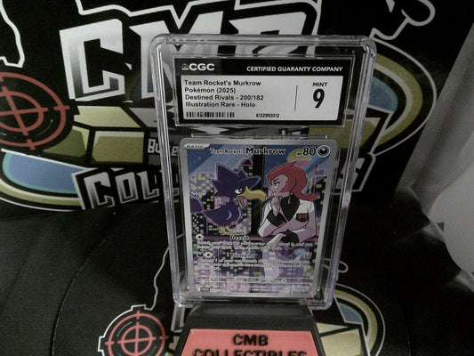 2025 Pokemon - Team Rocket's Murkrow - CGC 9.