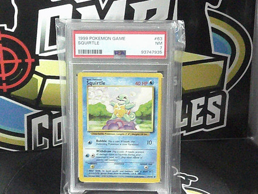 1999 Pokemon Game - SQUIRTLE - PSA 7.