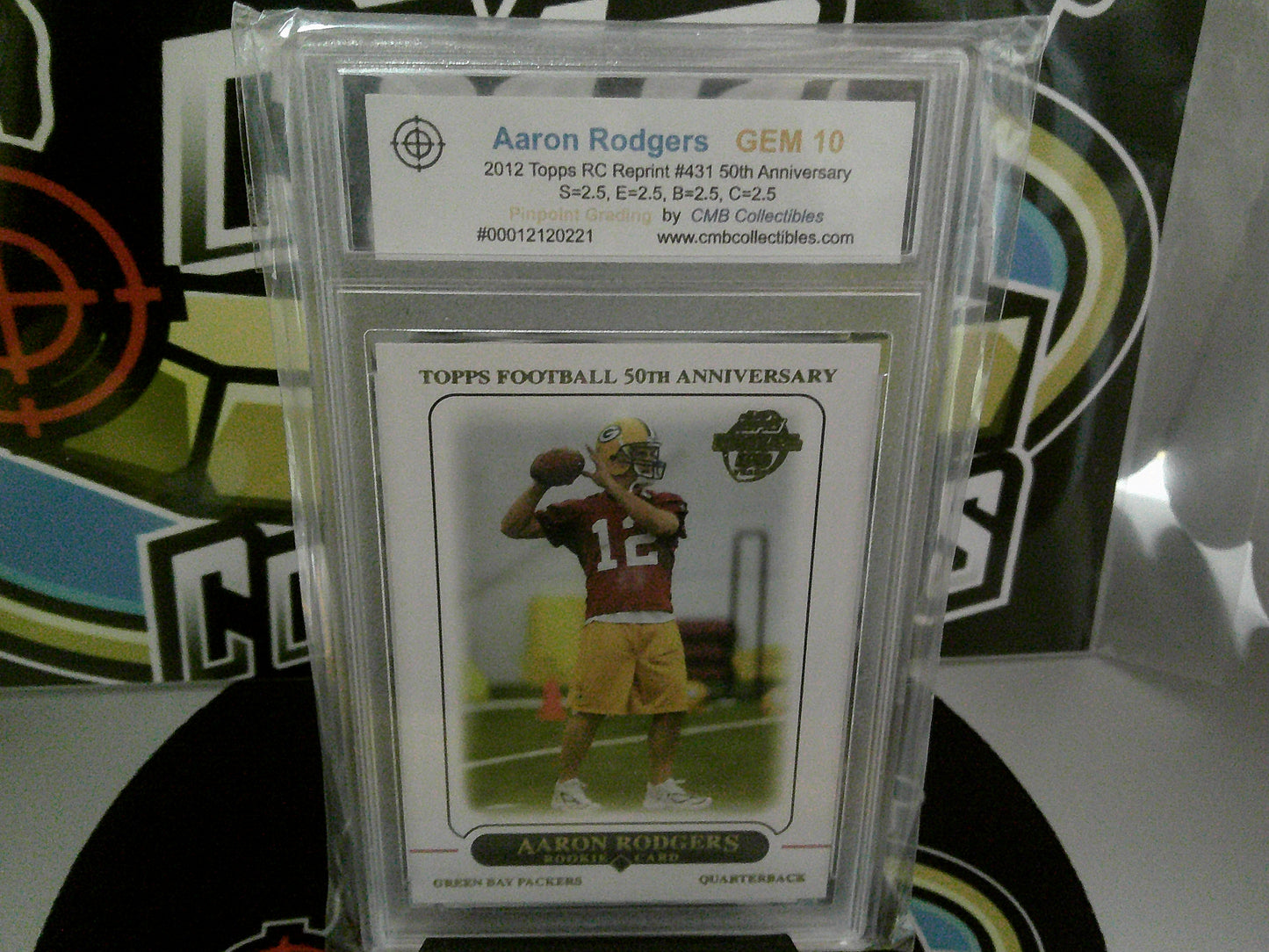 2012 Topps #431 Aaron Rodgers - 50th Anniversary - Graded GEM 10