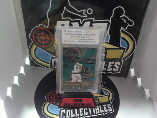 1997 Skybox Metal Universe #109 Kevin Garnett - Grade 10 GM