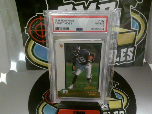 1998 Bowman #182 Randy Moss - PSA 8 M-MT