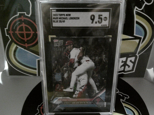 2023 Topps Now #685 Michael Lorenzen Blue 35/49 - SGC 9.5 MT+