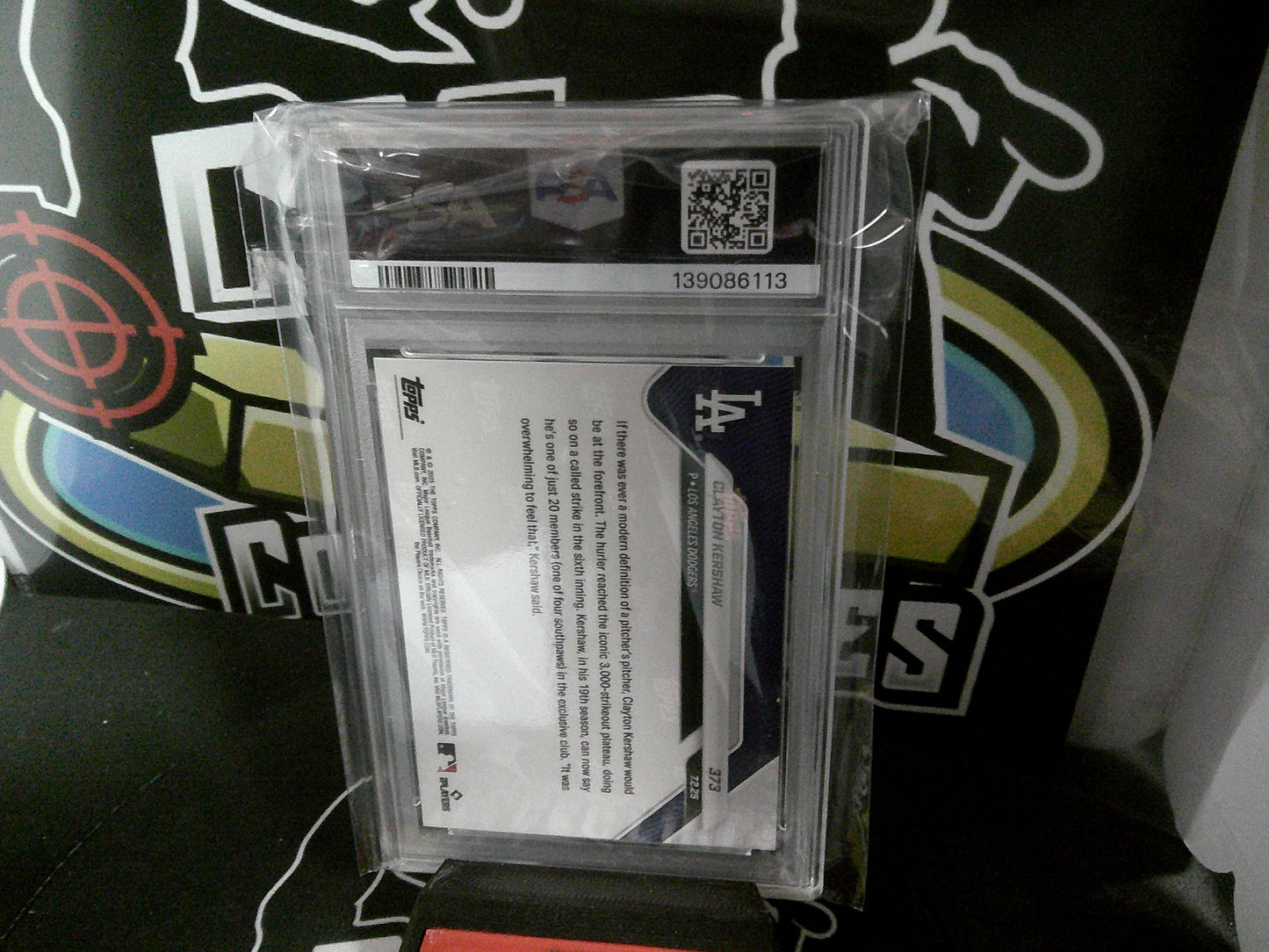 2025 TOPPS NOW CLAYTON KERSHAW. PSA 10.