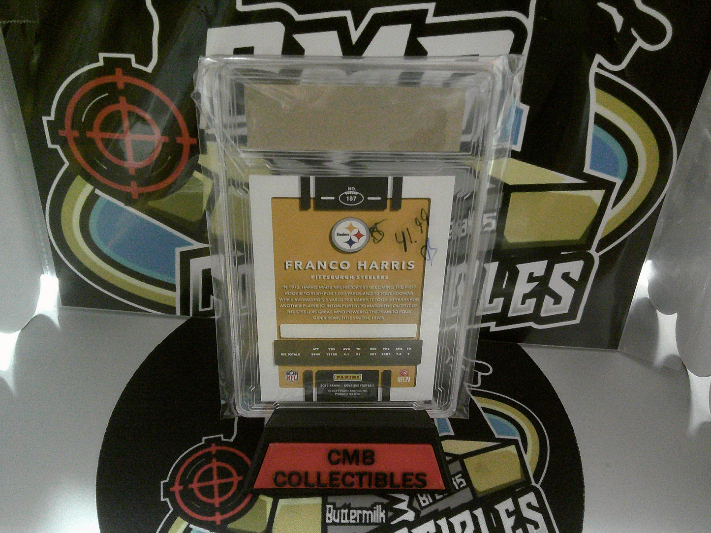 2017 Donruss Franco Harris #187 Graded MINT 9.5! HOF!!