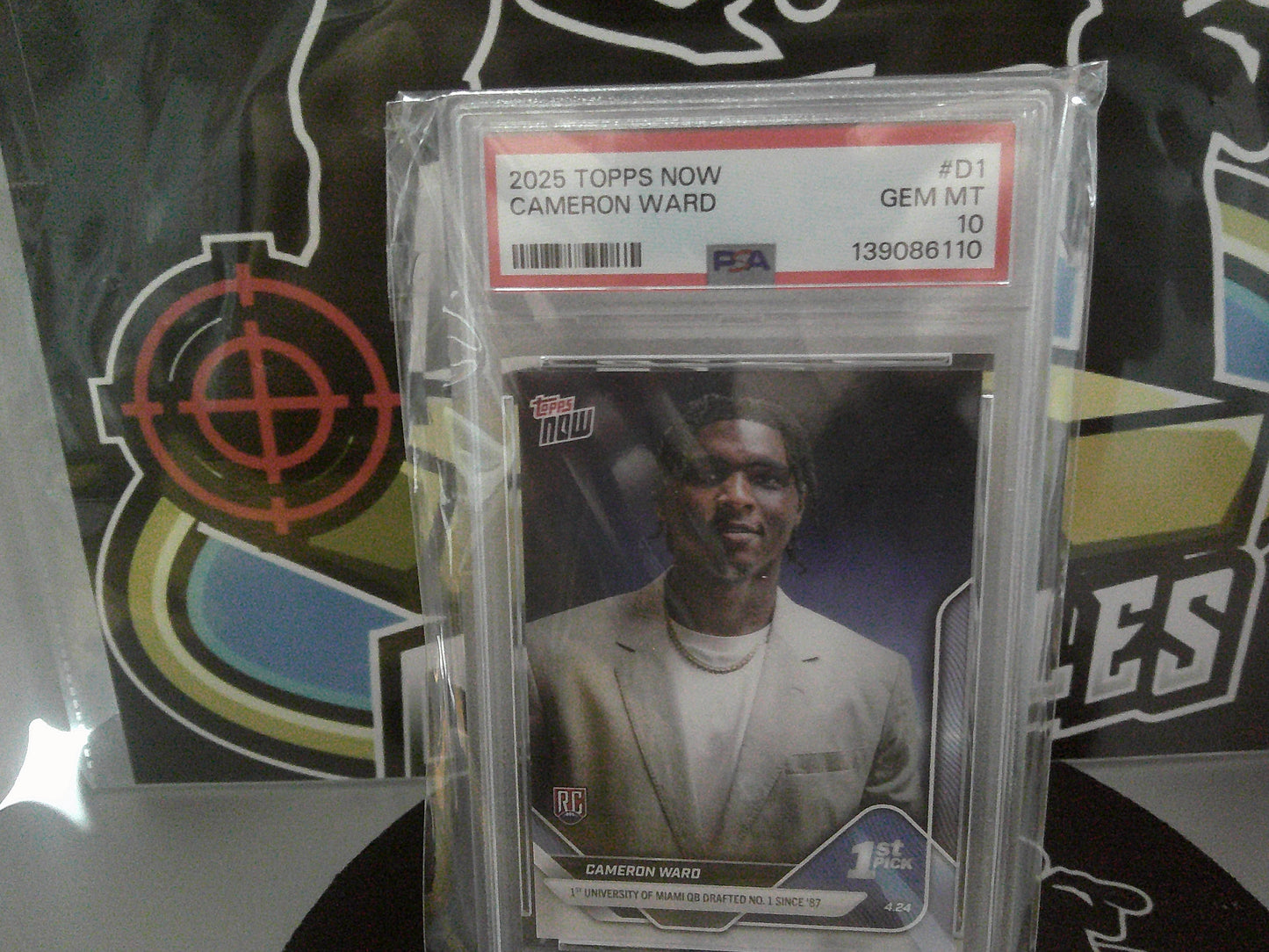 2025 Topps Now #D1 Cameron Ward - PSA 10