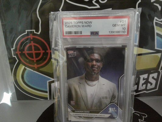 2025 Topps Now #D1 Cameron Ward - PSA 10