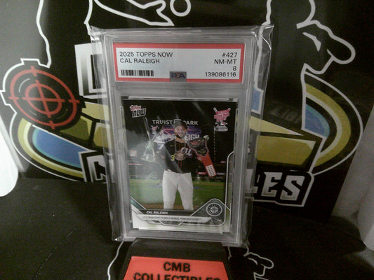 2025 TOPPS NOW CAL RALEIGH. PSA 8.