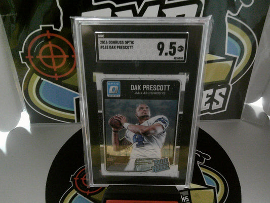 2016 Donruss Optic #162 Dark Prescott - SGC 9.5 MT+
