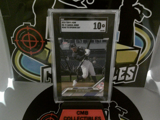 2024 TOPPS Now OD-21 Aaron Judge - Road To Opening Day. Set of 10. SGC 10.