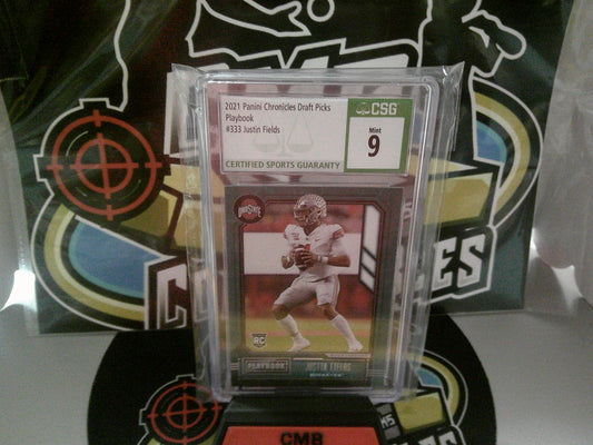 2021 Panini Chronicles Draft Picks #333 Justin Fields - CSG 9 Mint