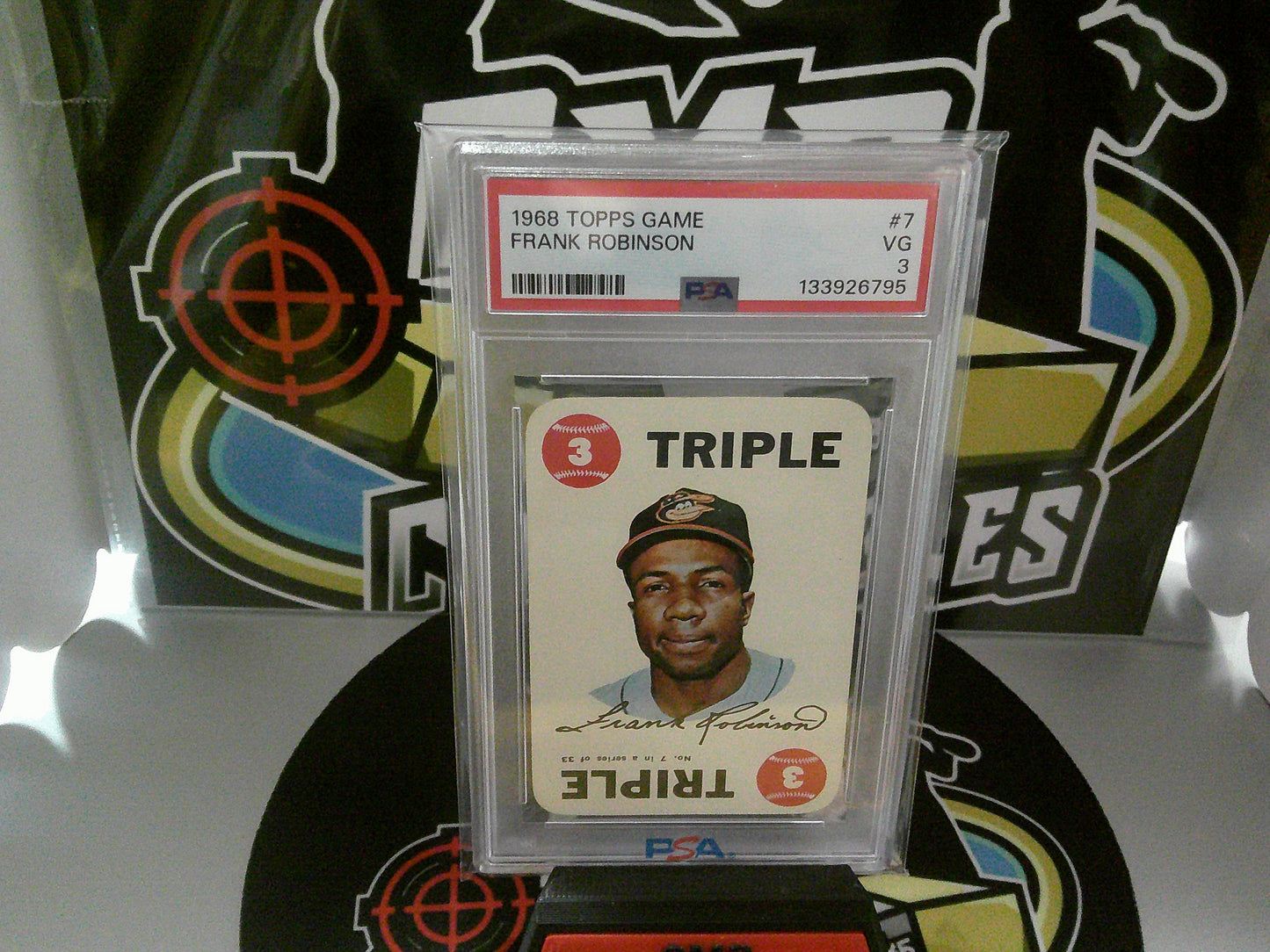 1968 Topps Game #7 Frank Robinson - PSA 3 VG