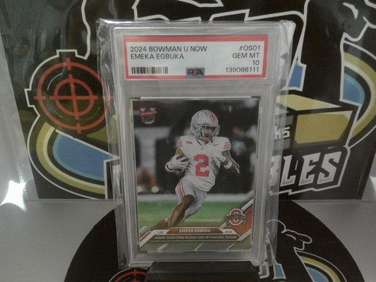 2024 Bowman U Now #OS01 Emeka Egbuka - PSA 10 GM MT