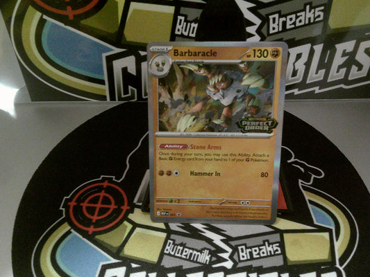 Pokemon - Barbaracle 065 Promo - Perfect Order - NEW.