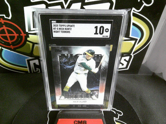 2025 Topps Update NT-5 Nick Kurtz Night Terrors. SGC 10.