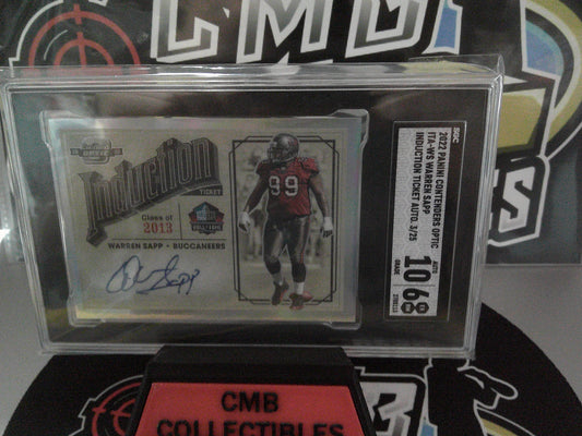 2022 Panini Contenders Optic #ITA-WS Warren Sapp - AUTO 10/ 6 EX-NM