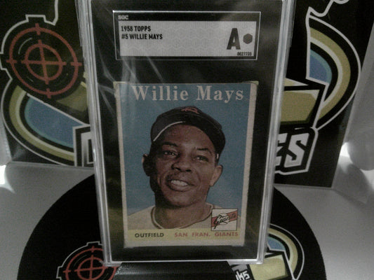 1958 Topps #5 Willie Mays - SGC A