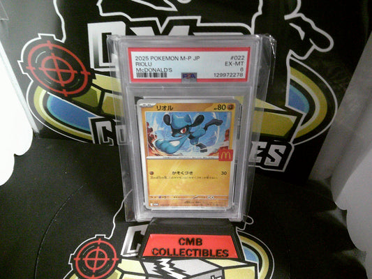 2025 POKEMON M-P JP RIOLU McDONALD'S. PSA 6