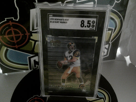 1999 Bowman's Best #110 Kurt Warner - SGC 8.5 NM-MT+