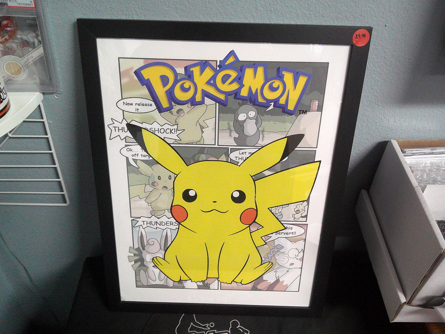 Framed Canvas - Pokemon - Pikachu - 12x16