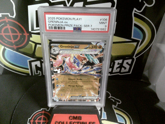 2025 Pokemon Play! Greninja EX. PSA 9.