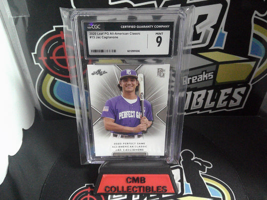2020 Leaf PG All-American Classic - #13 Jac Caglianone - CGC 9.