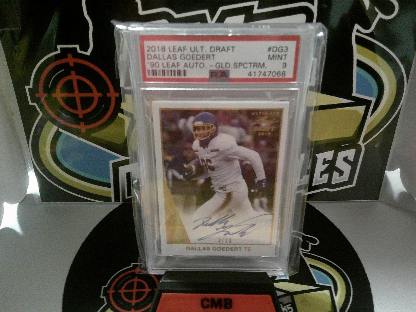 2018 Leaf Ult Draft #DG3 Dallas Goedert - PSA 9 Mint