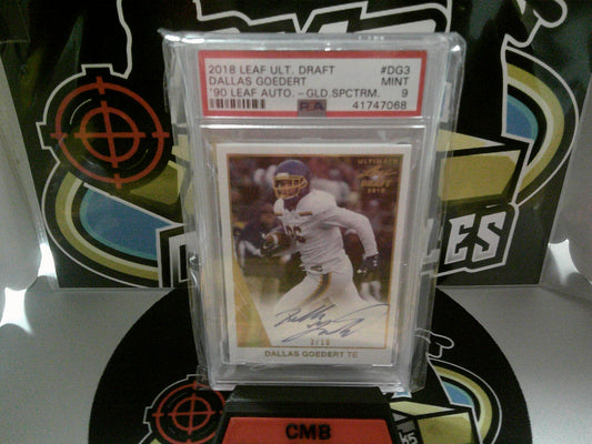 2018 Leaf Ult Draft #DG3 Dallas Goedert - PSA 9 Mint