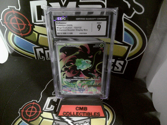 BULBASAUR POKEMON 2025 ENCHANCED BOOSTER DISPLAY BOX. CGC 9