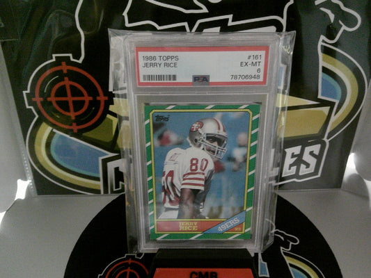 1986 Topps #161 Jerry Rice - PSA 6 EX-MT