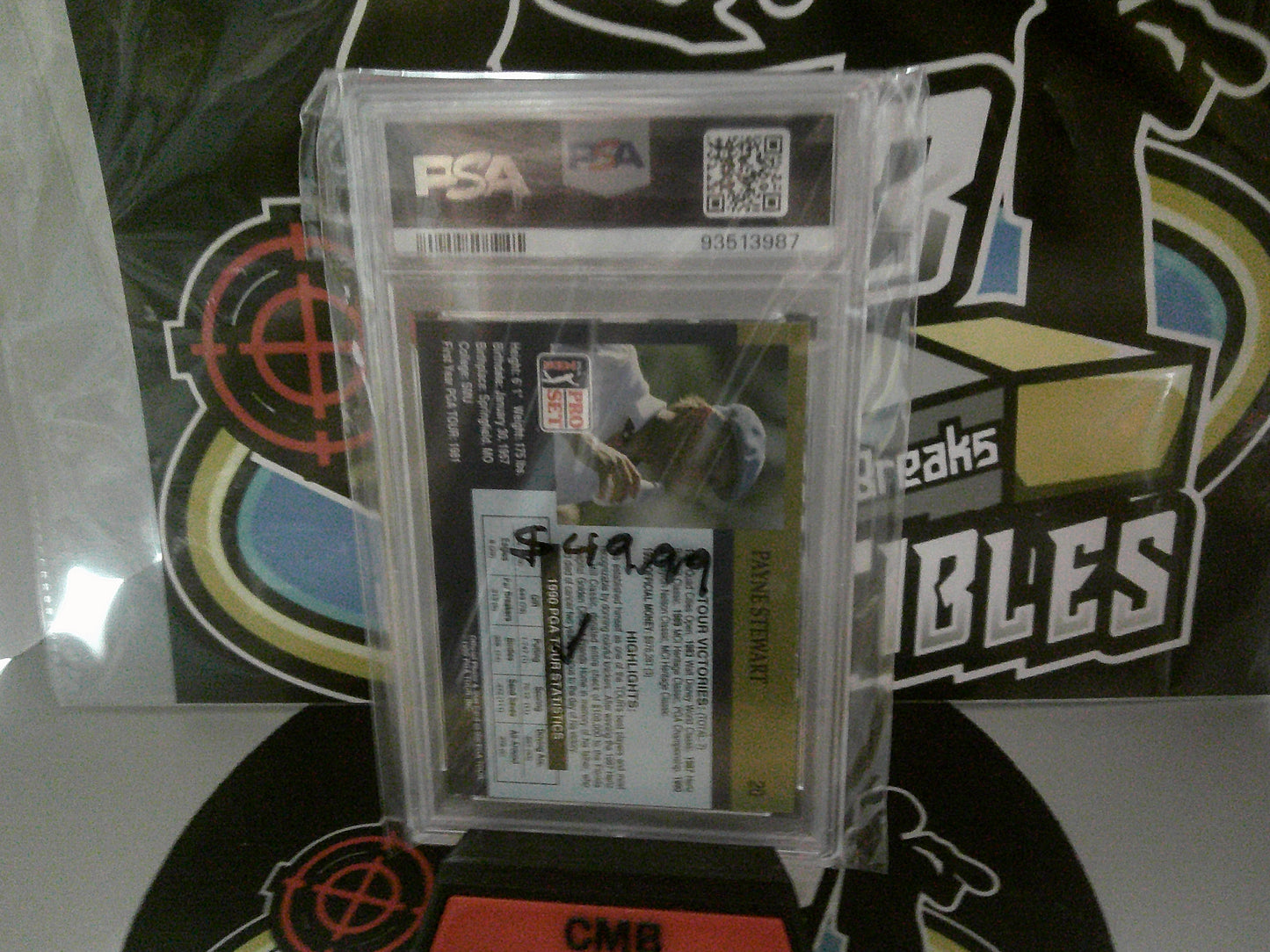 1990 PGA TOUR PRO SET #20 Payne Stewart - PSA 8 NM-MT