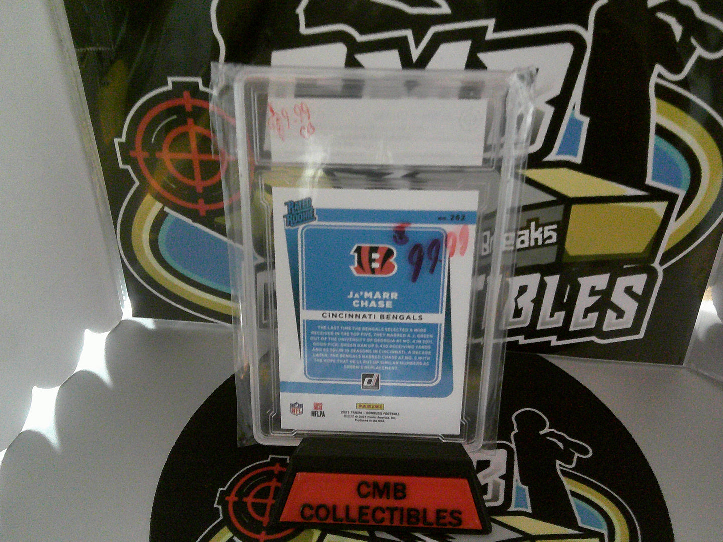 2021 Donruss Rated Rookie #262 Ja'Marr Chase - Grade GEM 10