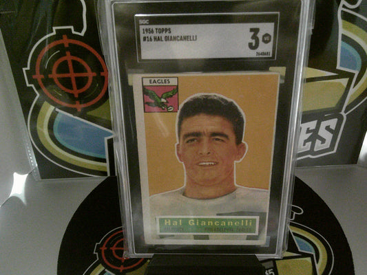 1956 Topps #16 Hal Giancanelli - SGC 3 VG
