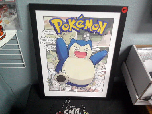 Framed Canvas - Pokemon - Snorlax - 12x16