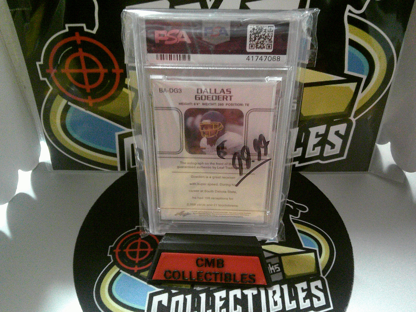 2018 Leaf Ult Draft #DG3 Dallas Goedert - PSA 9 Mint