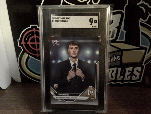 2025-26 Topps Now #D1 Cooper Flagg SGC 9