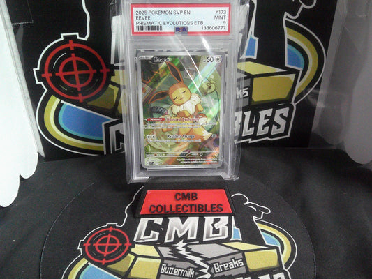 2025 POKEMON SVP EN EEVEE PRISMSTIC EVOLUTIONS ETB. PSA 9