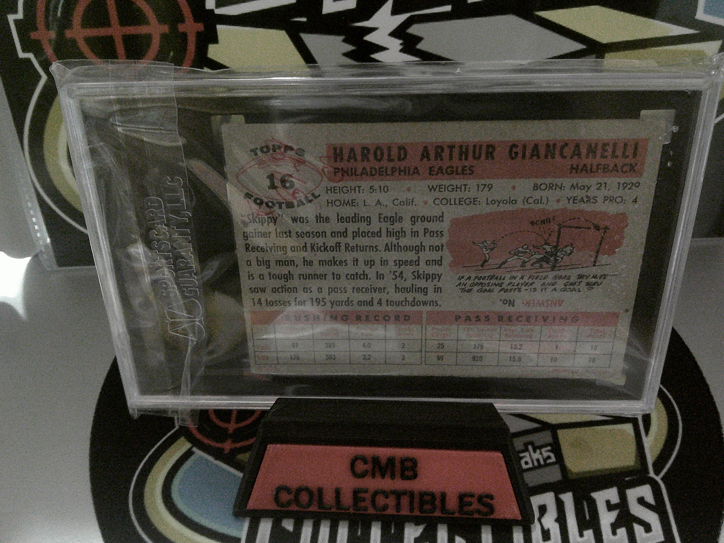 1956 Topps #16 Hal Giancanelli - SGC 3 VG