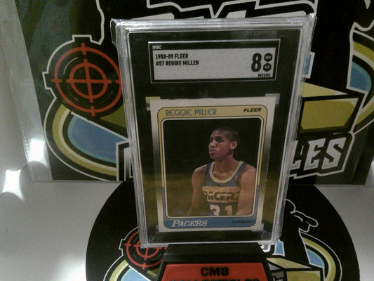 1988-89 Fleer #57 Reggie Miller - SGC 8 NM-MT
