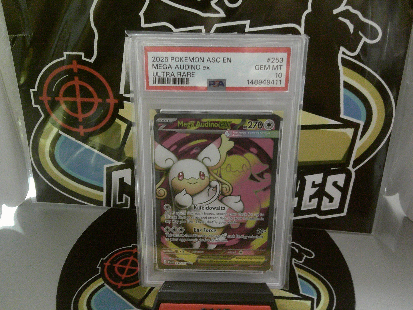 2026 Pokemon ASC EN Mega Audino ex #253 - PSA GEM MT 10