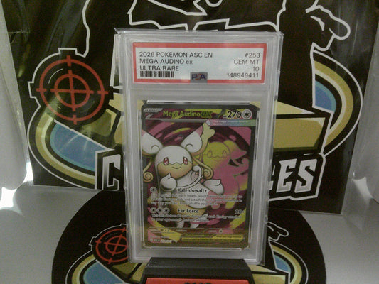 2026 Pokemon ASC EN Mega Audino ex #253 - PSA GEM MT 10