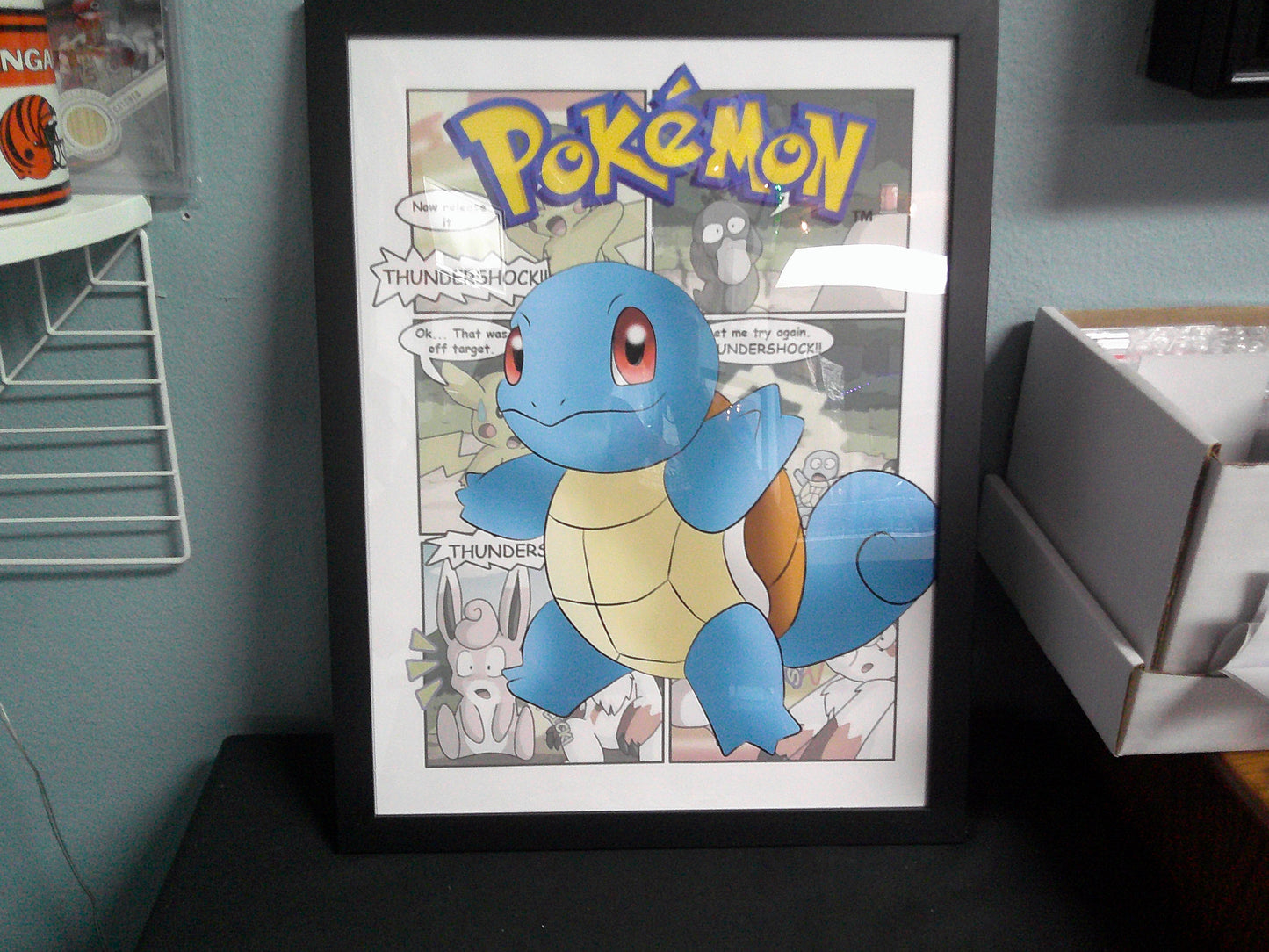 Framed Canvas - Pokemon - Squirtle - 12x16