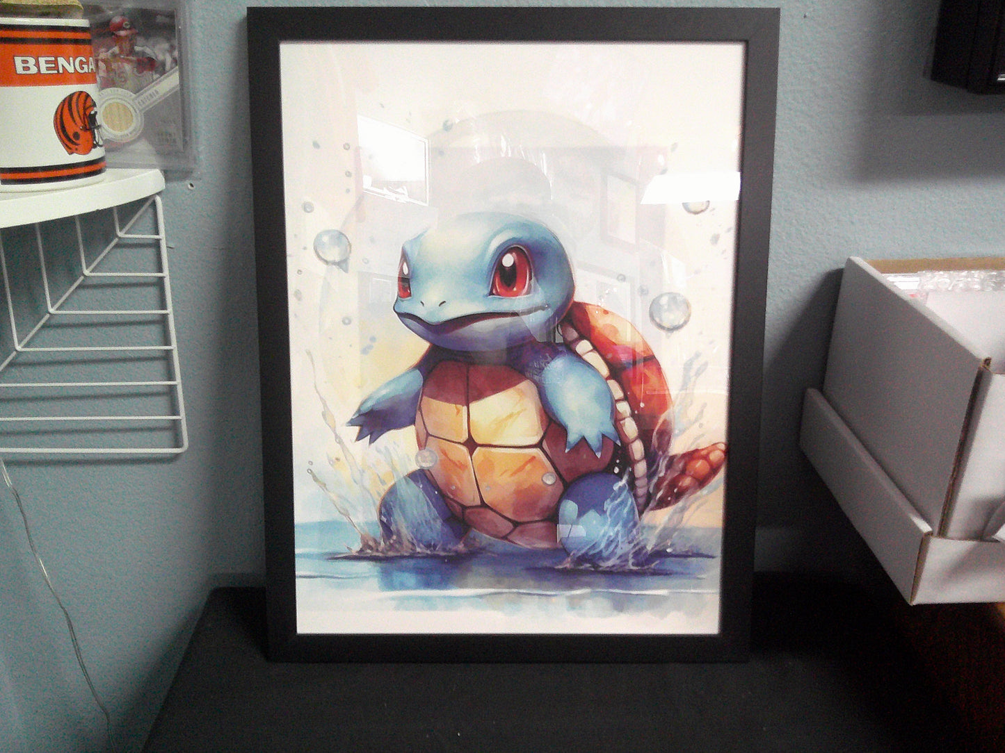 Framed Canvas - Pokemon - Squirtle - 12x16