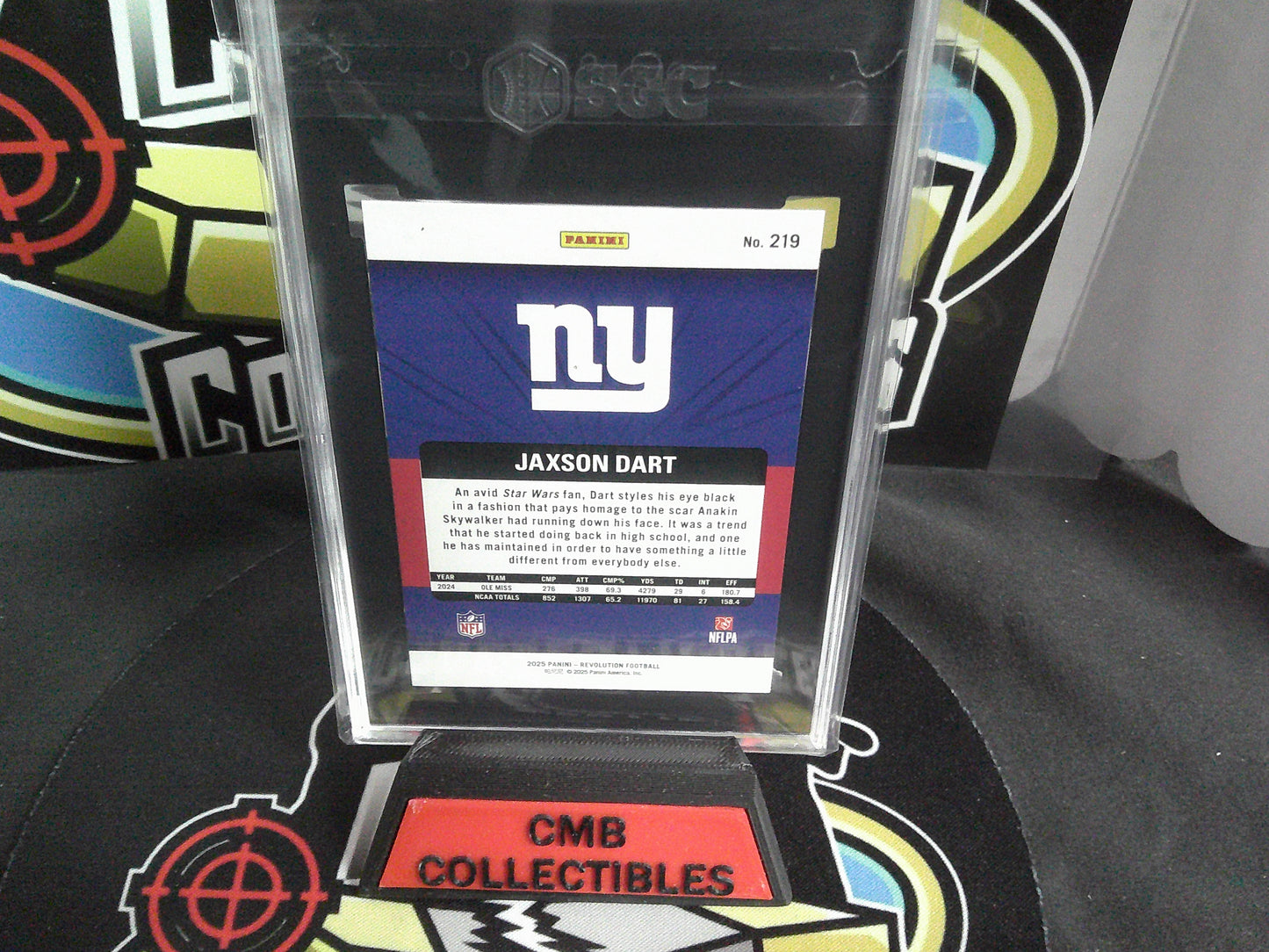 2025 Panini Revolution #219 Jaxson Dart. SGC 8.5.