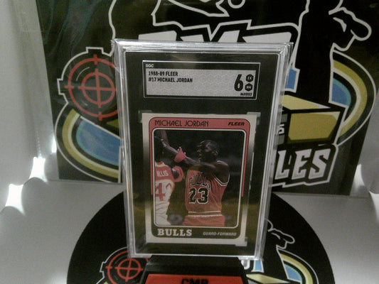 1988-89 #17 Michael Jordan - SGC 6 EX-NM