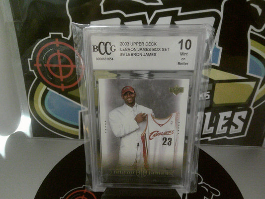 2003 UPPER DECK #9 LEBRON JAMES - BCCG 10 MT
