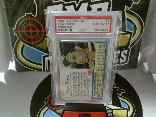1962 Post Cereal #7 Yogi Beera Hand Cut - PSA Authentic