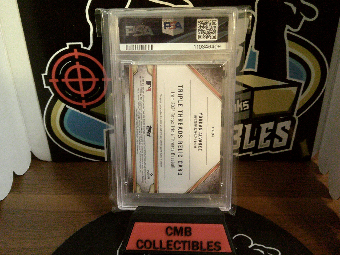 2024 Triple Threads Yordan Alvarez Relics-Amethyst #TTRYA4 PSA 6