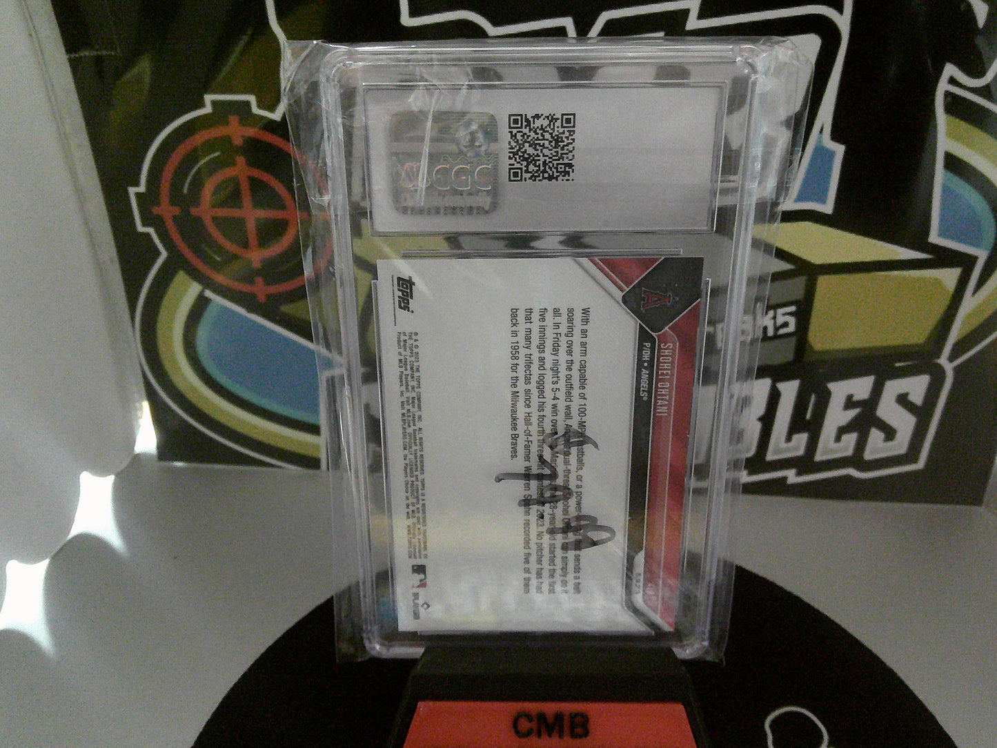 2023 Topps Now Shohei Ohtani #419 1958 3 Hit Game! Graded 9!