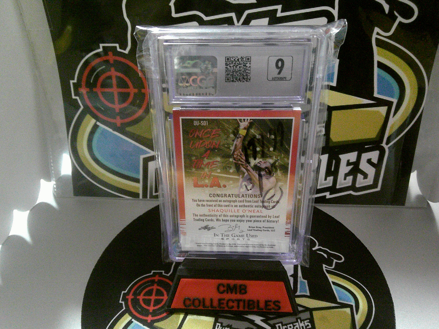 2022 Leaf #OU-SO1 Shaquille O'Neal - CGC 8.5 NM/MINT+