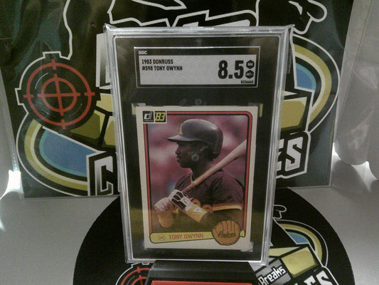 1983 Donruss #598 Tony Gwynn - SGC 8.5 NM/MT+